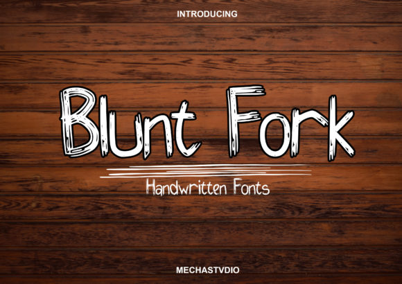 Blunt Fork: A Script Font for Modern, Elegant Branding