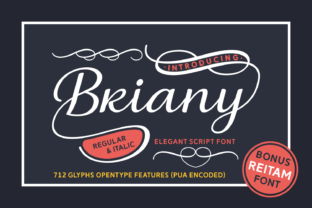Briany: The Script Font That Marries Vintage Charm with Modern Polish