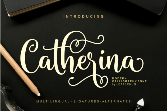 Catherina: A Script Font for Modern, Elegant Design