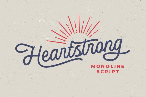 Heartstrong: A Script Font with Distinct Personality