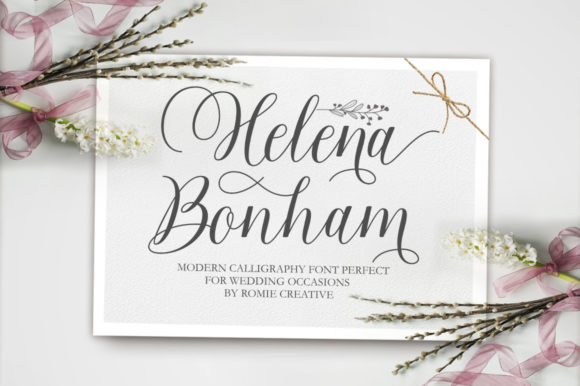Helena Bonham: The Modern Calligraphic Script for Elegant Branding