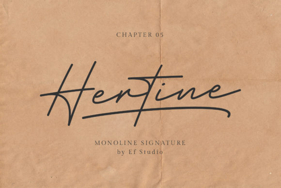 Hertine: A Friendly Script Font for Your Creative Projects