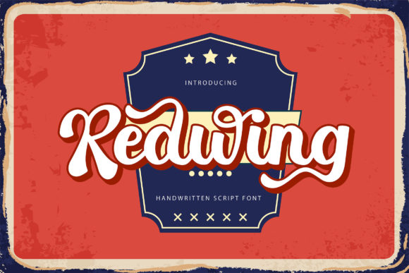 Redwing: A Retro Script Font for Modern Projects