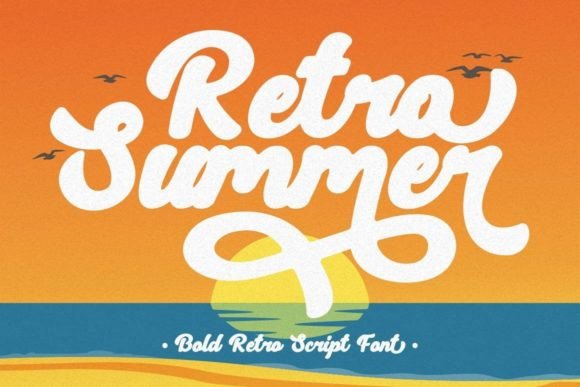 Retro Summer: A Bold Script Font Blending Vintage Charm with Modern Luxury