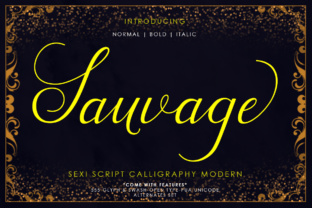 Sauvage: A Script Font for Modern Romanticism