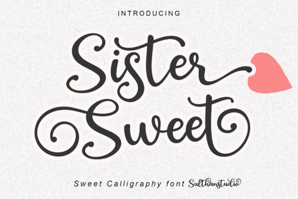 Sister Sweet: A Handcrafted Script Font for Modern Design