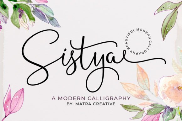 Sistya: A Modern Script Font for Elegant Design Projects
