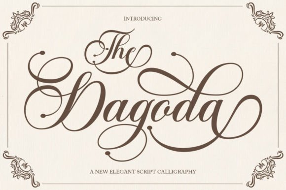 The Dagoda: Crafting Visual Harmony with a Elegant Script Font
