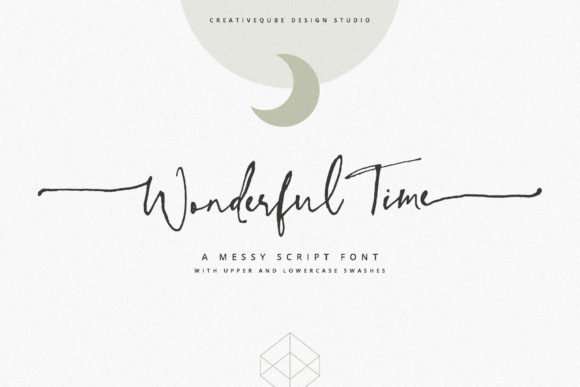 The Gentle Elegance of Wonderful Time: A Script Font for Authentic Design
