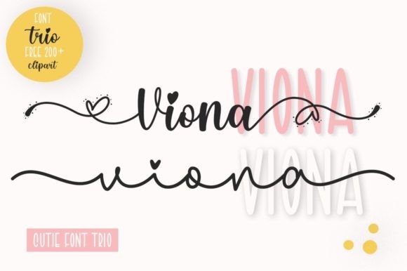 Viona: The Creative Font Trio for Chic Branding