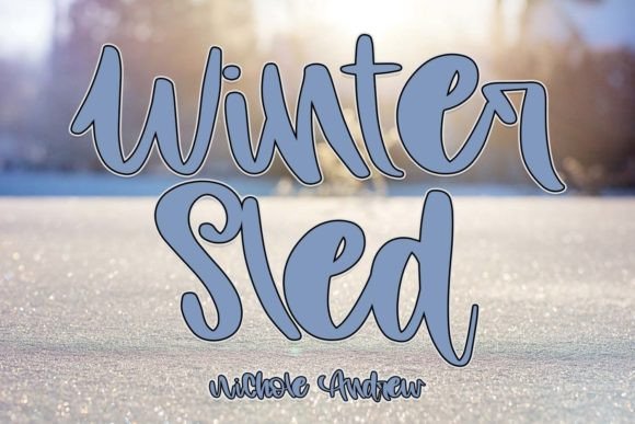 Winter Sled: A Handwritten Font with Authentic Character