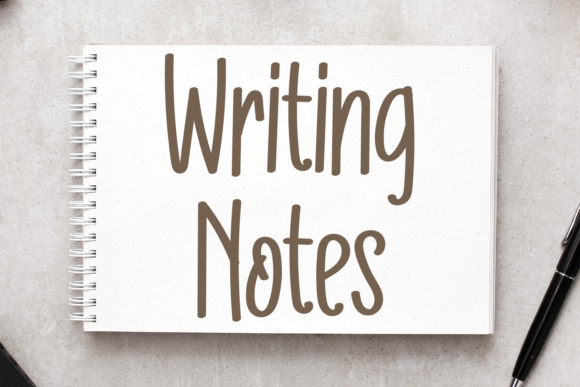 Writing Notes: A Handwritten Font for Modern Designers
